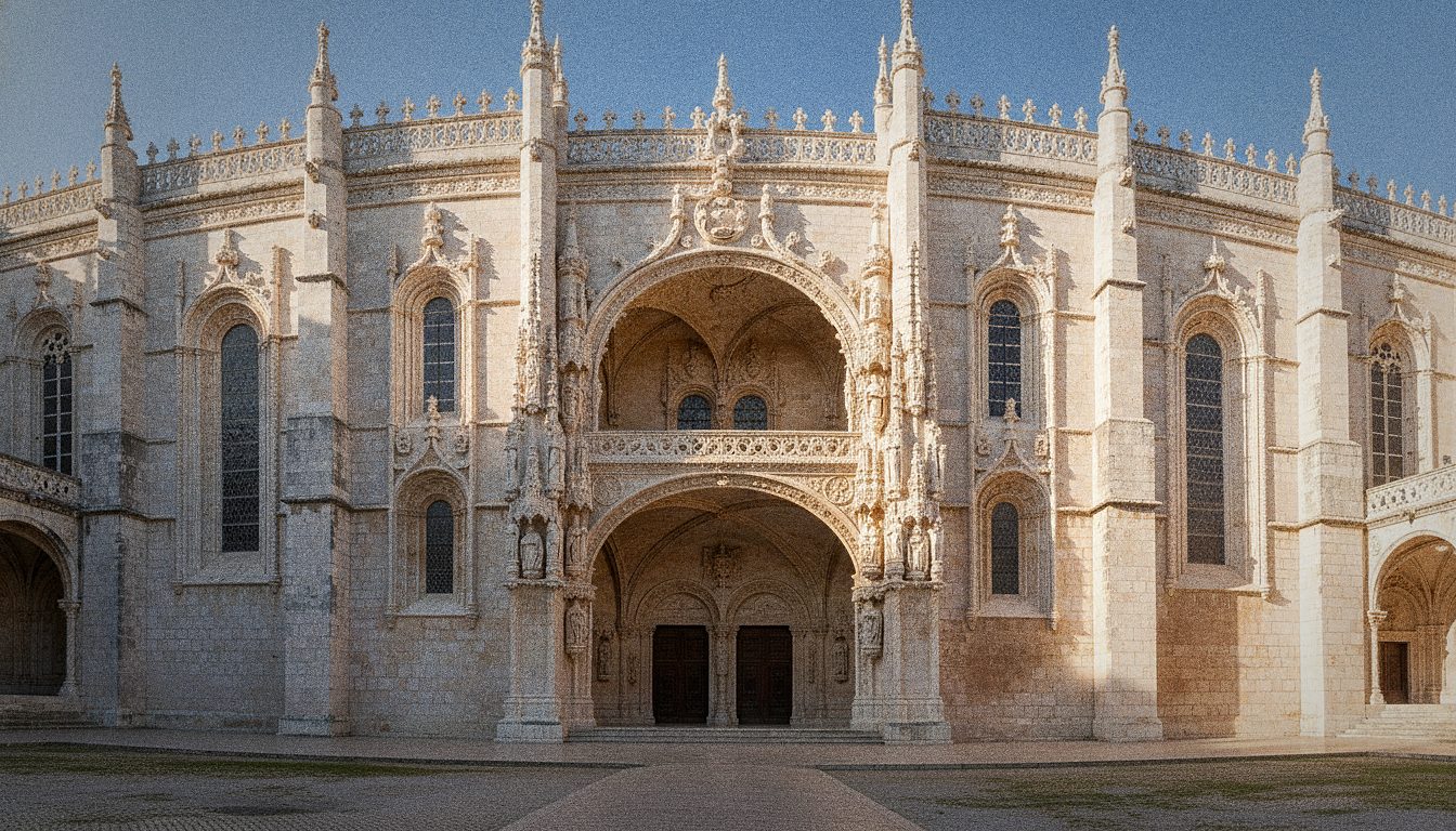 Fila di visitatori davanti alla biglietteria del Monastero dos Jerónimos in alta stagione